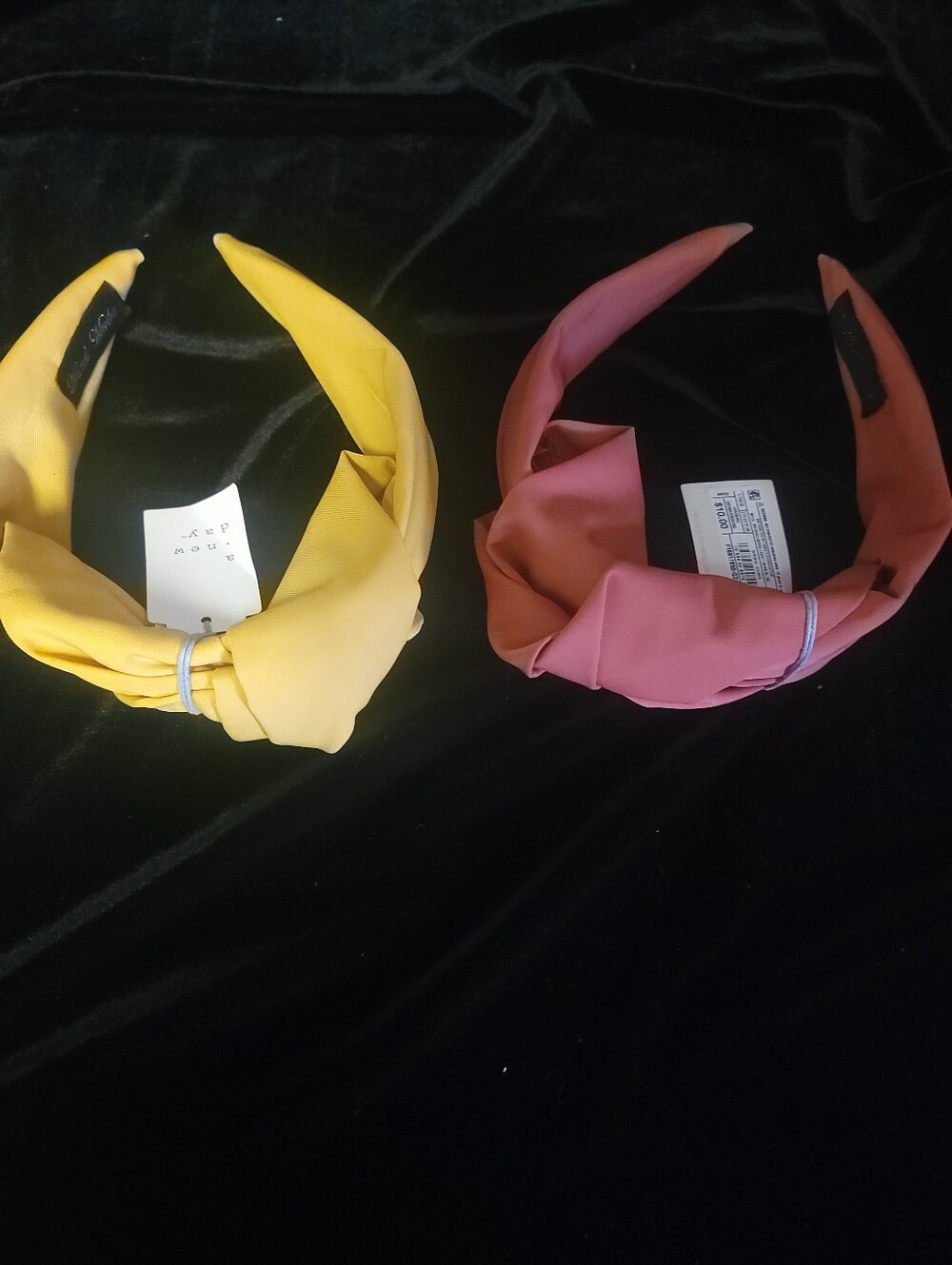 A New Day Knot Headbands NWT Yellow Rust Orange Set of 2